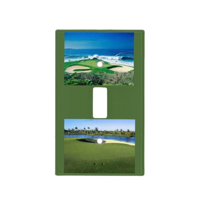 Golf scenes light switch cover (Front)