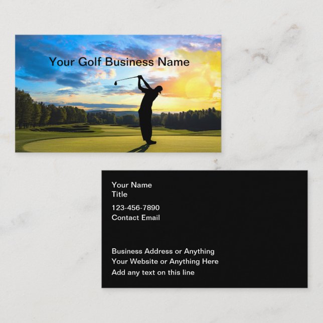 Golf Scenic Business Cards  (Front/Back)