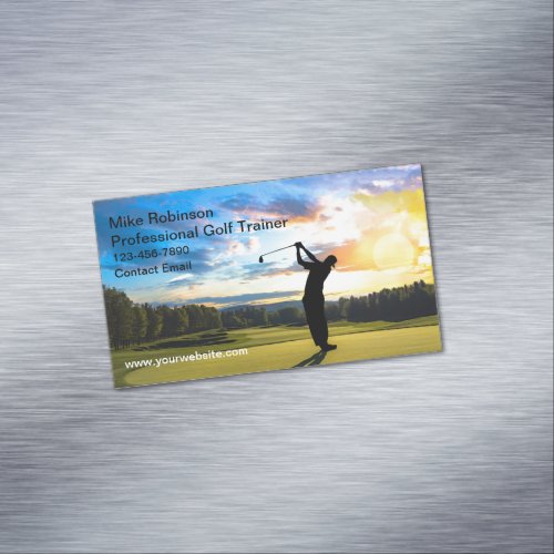 Golf Scenic Magnetic Business Cards 