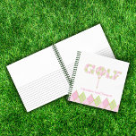 Golf Score Girls Pink Record Journal at Zazzle