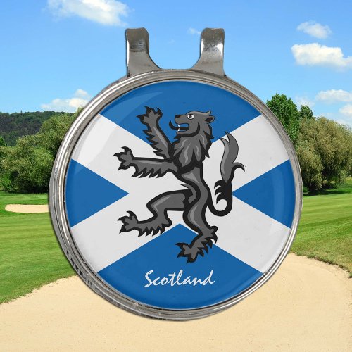 Golf Scotland  Scottish Flag Hat clip Ball Marker