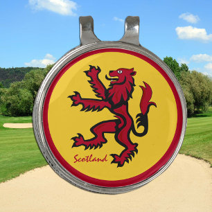 Golf Scotland & Scottish Lion Hat clip Ball Marker