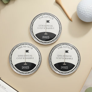 Golf Scramble Club Name Custom Ball Marker