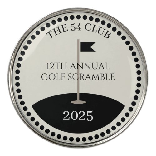 Golf Scramble Club Name Custom Golf Ball Marker