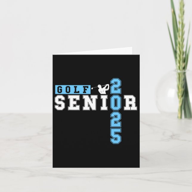 Golf Senior Night Golf Senior 2025 Graduation &#  Card (Front)