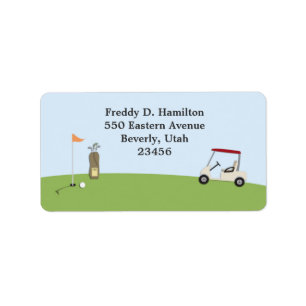 Golf Shipping Address Labels