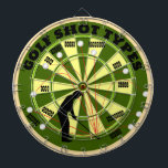 Golf Shot Types Diagram Dart Board<br><div class="desc">A fun golf themed dartboard! Features an array of golf shot types labeled for the golf fanatic of the family. Great as an art piece or traditional board. Enjoy!</div>