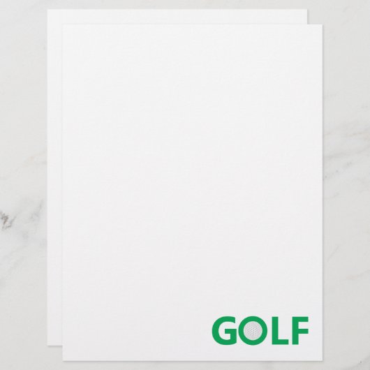 Golf sign (Front/Back)