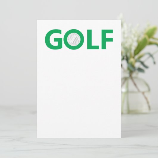 Golf sign (Standing Front)