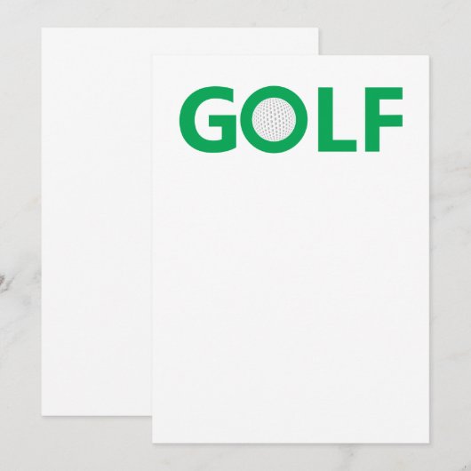 Golf sign (Front/Back)