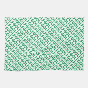 Golf sign kitchen towel