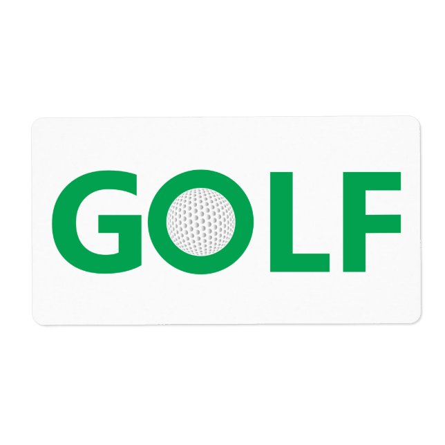 Golf sign label (Front)