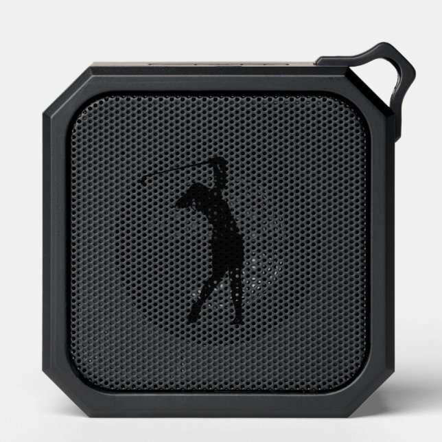 Golf Silhouette Bluetooth Speaker Cool Gift Idea (Front)