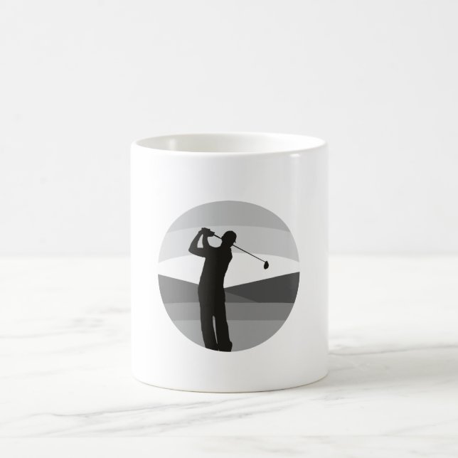 Golf Silhouette Coffee Mug (Center)