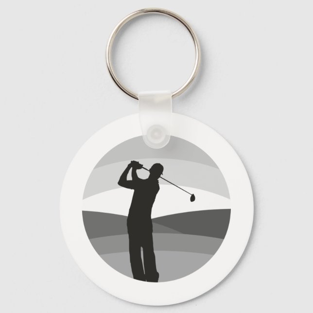 Golf Silhouette Keychain (Front)