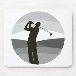 Golf Silhouette Mouse Pad