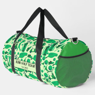 Golf Silhouette Pattern Classic branding buisness Duffle Bag
