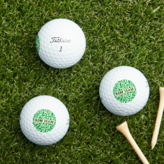 Golf Silhouette Pattern Classic Branding buisness Golf Balls