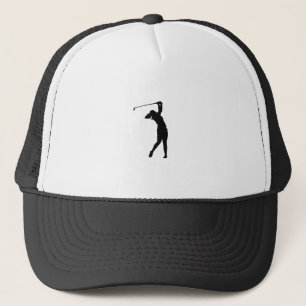 Golf Silhouette Trucker Hat Funny Gift for Golf Lo
