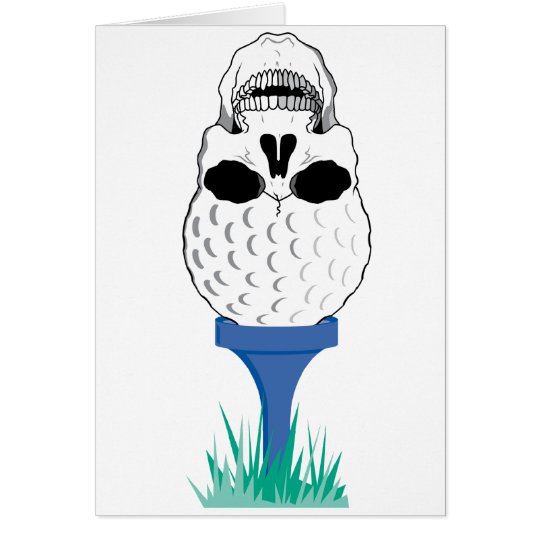 Golf Skull Card