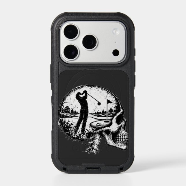 Golf Skull Inside Swing Otterbox iPhone Case (Back)