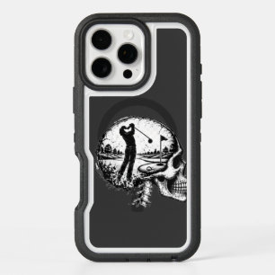 Golf Skull Inside Swing iPhone 16 Pro Max Case
