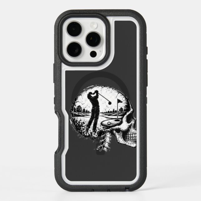 Golf Skull Inside Swing Otterbox iPhone Case (Back)