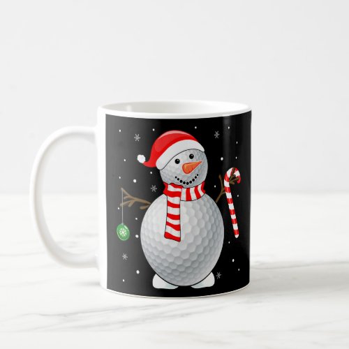 Golf Snowman Christmas For Boys Girls Toddler Kids Coffee Mug