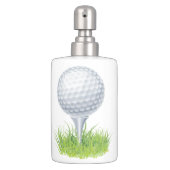 Golf Soap Dispenser And Toothbrush Holder (Front)
