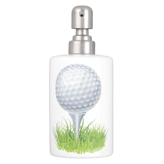 Golf Soap Dispenser And Toothbrush Holder (Front)