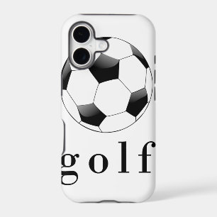 Golf Soccer Ball Funny Sports T-Shirt iPhone 17 Case