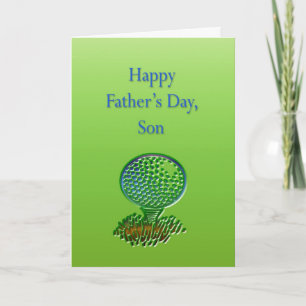 Golf Son Father's Day Card