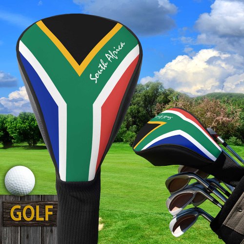 Golf South Africa  African Flag  Clubs Covers