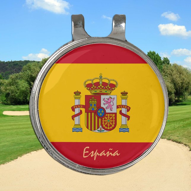 Golf Spain & Spanish Flag Hat clip /Ball Marker (Creator Uploaded)