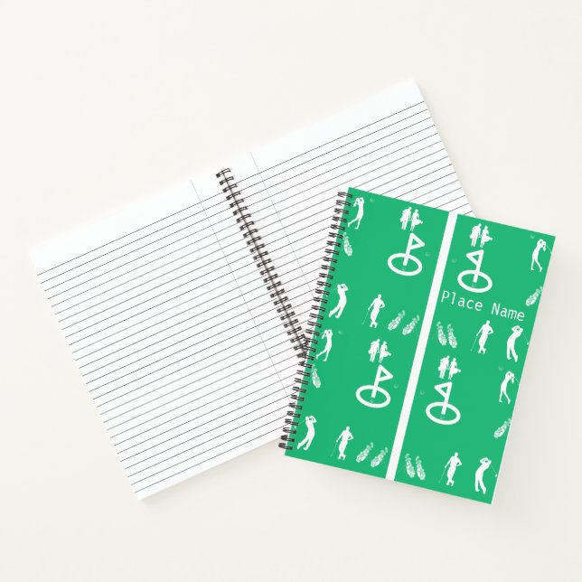 GOLF SPIRAL NOTEBOOK DESIGN  (Inside)