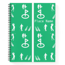 GOLF SPIRAL NOTEBOOK DESIGN 