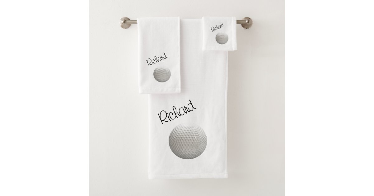 Golf Sport Bath Towel Set Zazzle