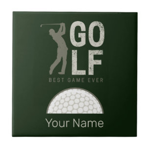 Golf Sport Best Game Ever for Golfers and Coaches Ceramic Tile
