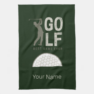 Golf Sport Best Game Ever for Golfers and Coaches Kitchen Towel