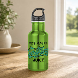 Golf Sports Funny Golfer Dad Magical Golfing Juice Water Bottle