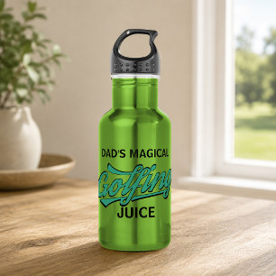 Golf Sports Funny Golfer Dad Magical Golfing Juice Water Bottle