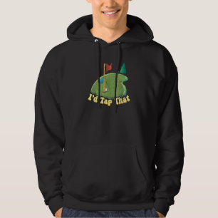 Golf Sports Golfer Coach Golf Court Distressed Hoodie
