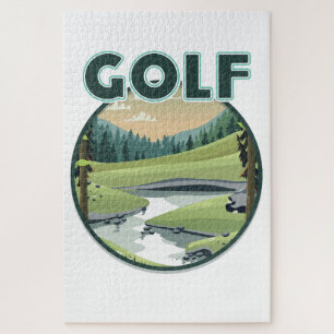 Golf Sports logo Jigsaw Puzzle