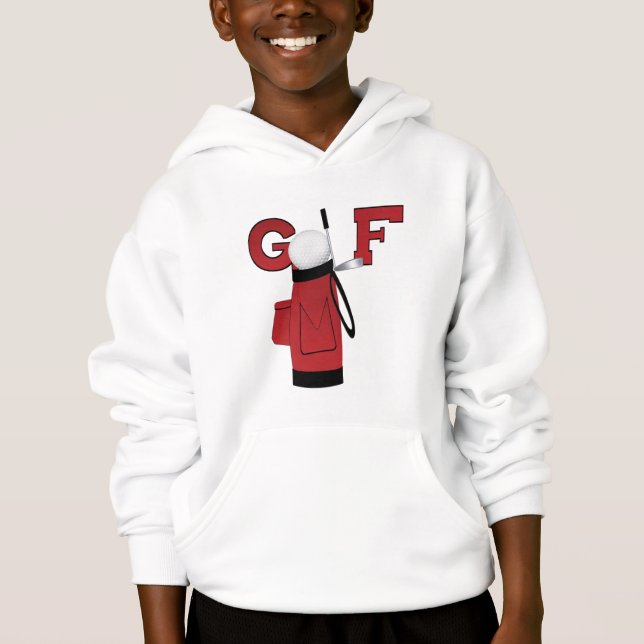 Golf Sports Red Bag Tshirts and Gifts (Front)