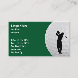 Golf Sports Theme Business Card