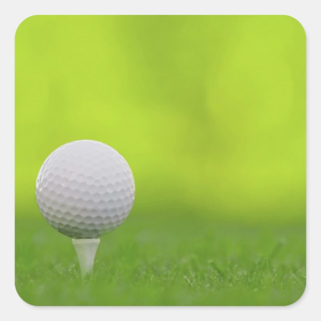 Golf Square Sticker (Front)