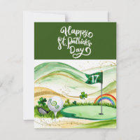 Golf St. Patrick’s Day Watercolor