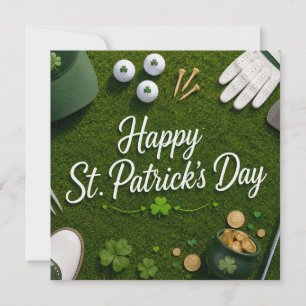 Golf St. Patrick's Day for Golf themed for Golfer  Card