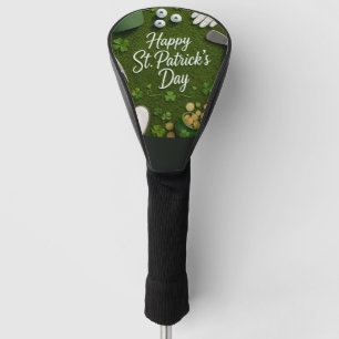 Golf St. Patrick's Day with Golf ball for Golfer Head Cover