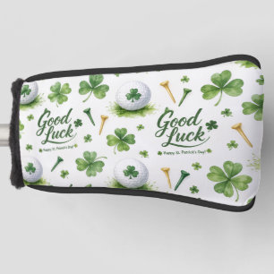 Golf St. Patrick's Day with Golf ball for Golfer Head Cover